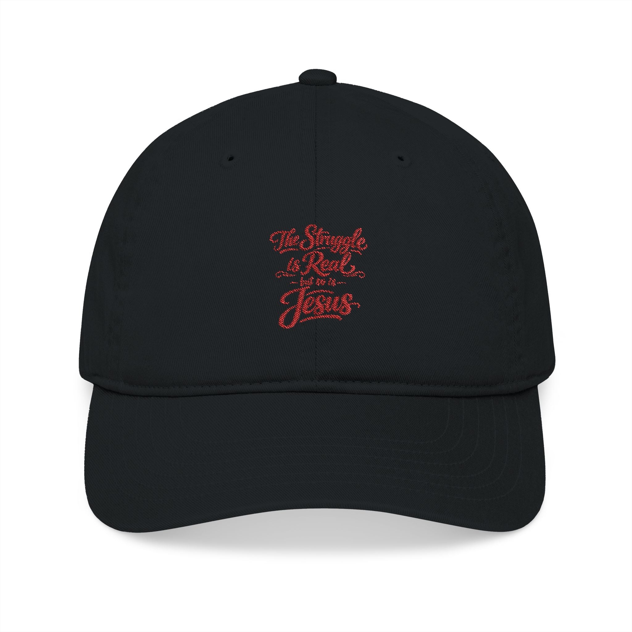 Embroidered Christian Baseball Cap - "The Struggle is Real... Jesus"