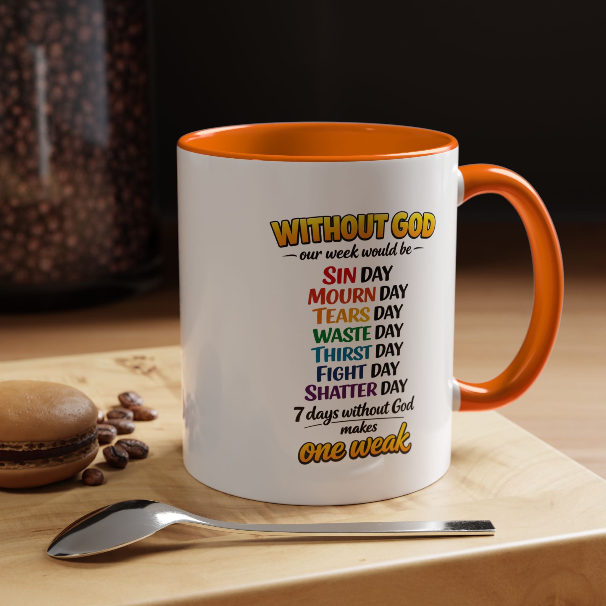 Copy of Christian Coffee Mug – "The Struggle is Real but so is Jesus" Accent Mug