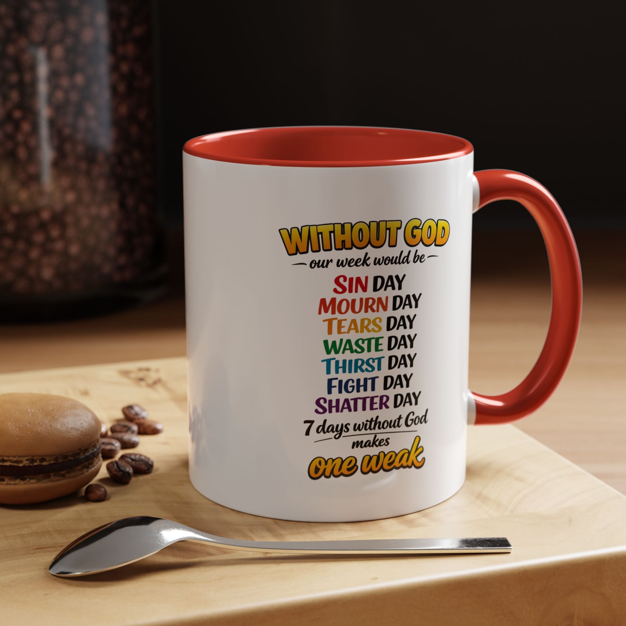 Copy of Christian Coffee Mug – "The Struggle is Real but so is Jesus" Accent Mug