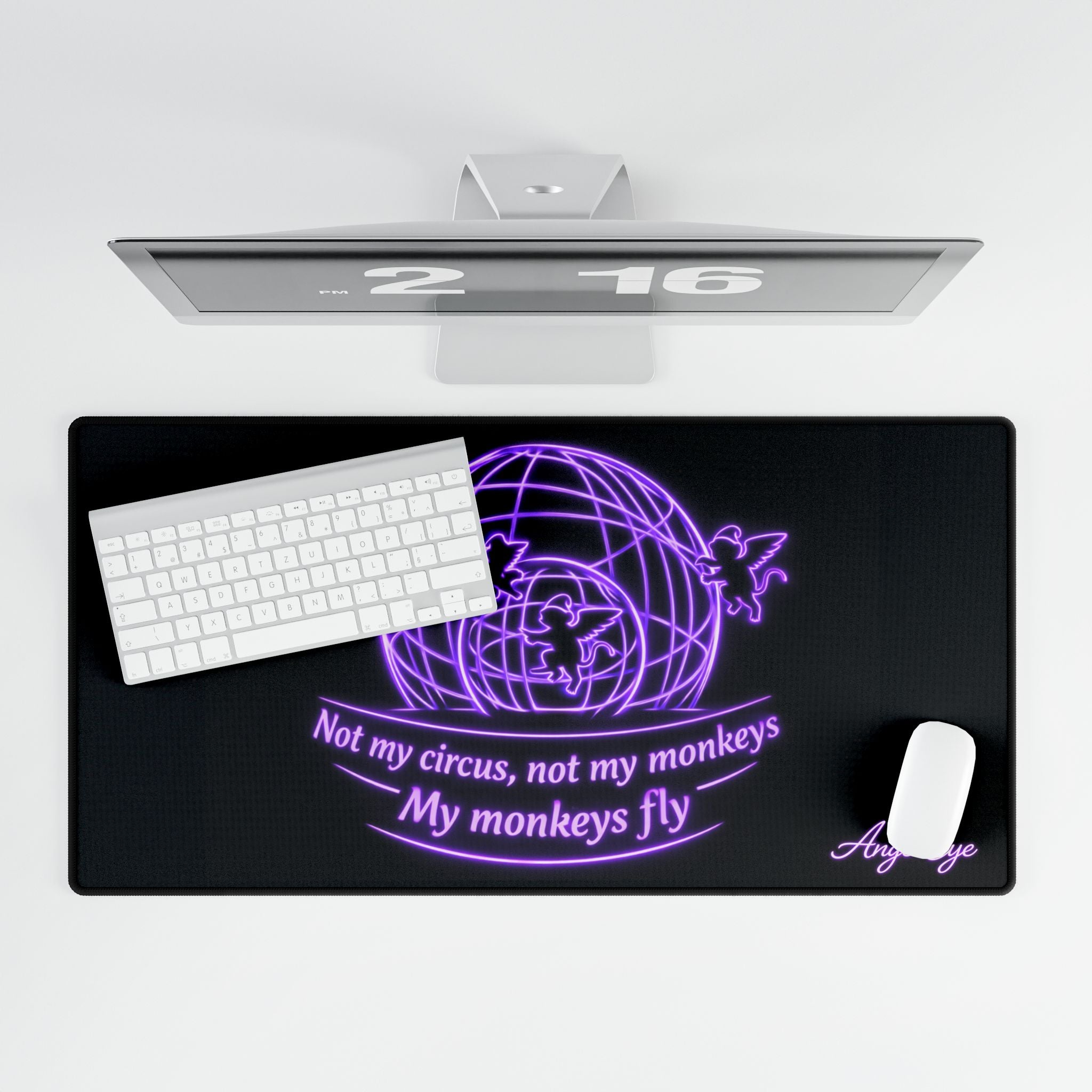 Copy of Desk Mat — "Wind Your Neck In, You're Not a Giraffe" Funny Office Mouse Pad