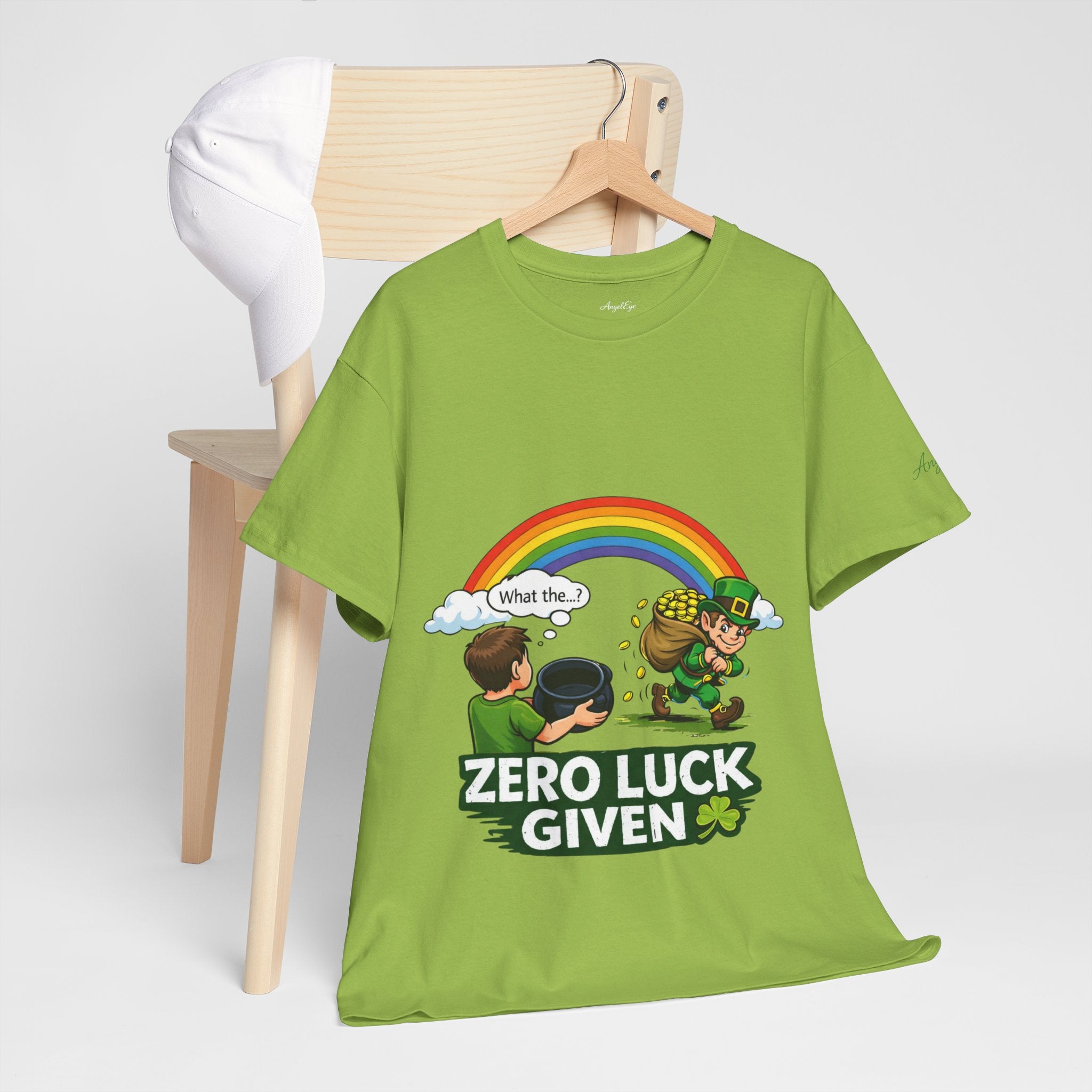 Copy of Copy of Copy of Copy of Copy of Copy of T‑Shirt — "Zero Luck Given" Irish Fairy St. Patrick’s Day Tee