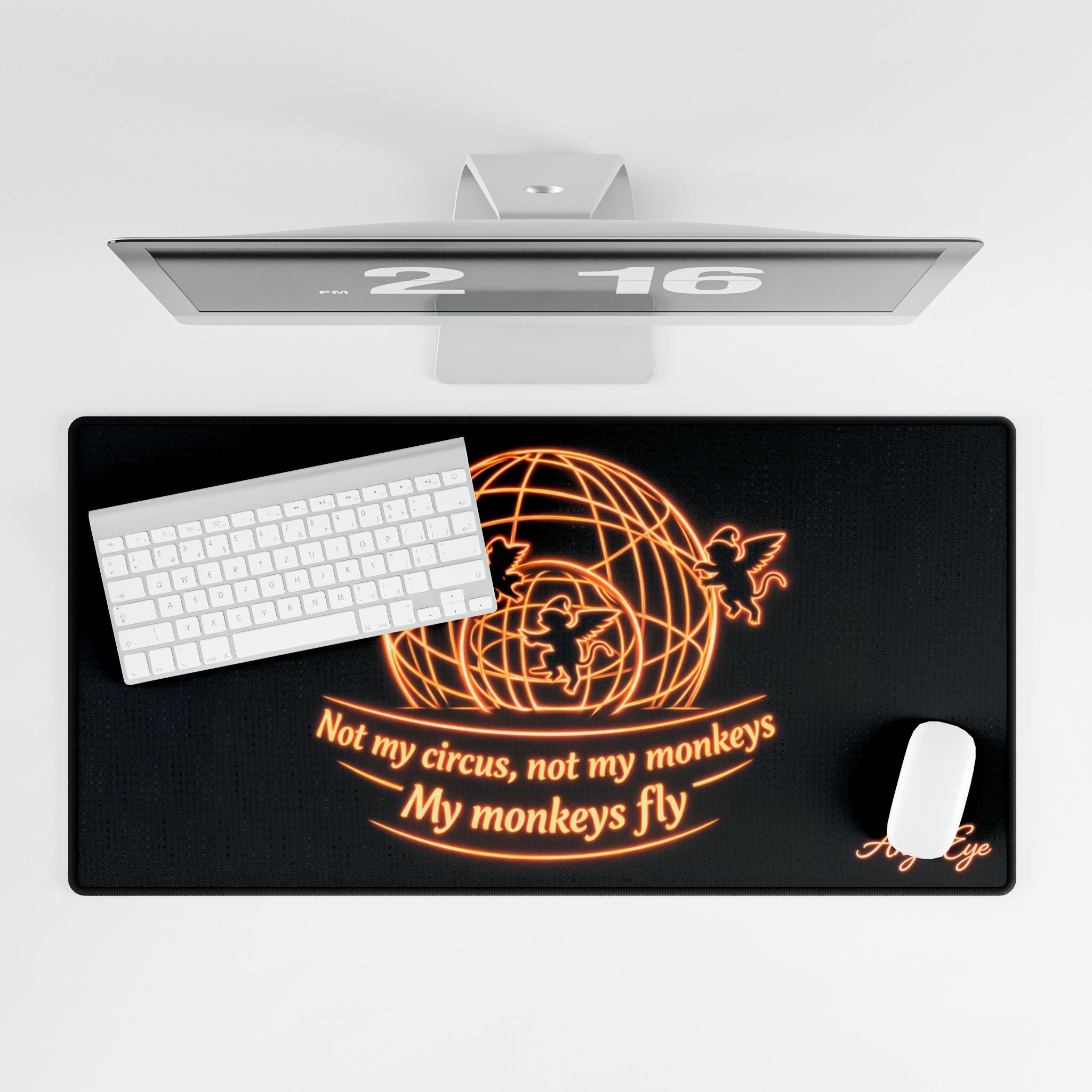 Copy of Desk Mat — "Wind Your Neck In, You're Not a Giraffe" Funny Office Mouse Pad