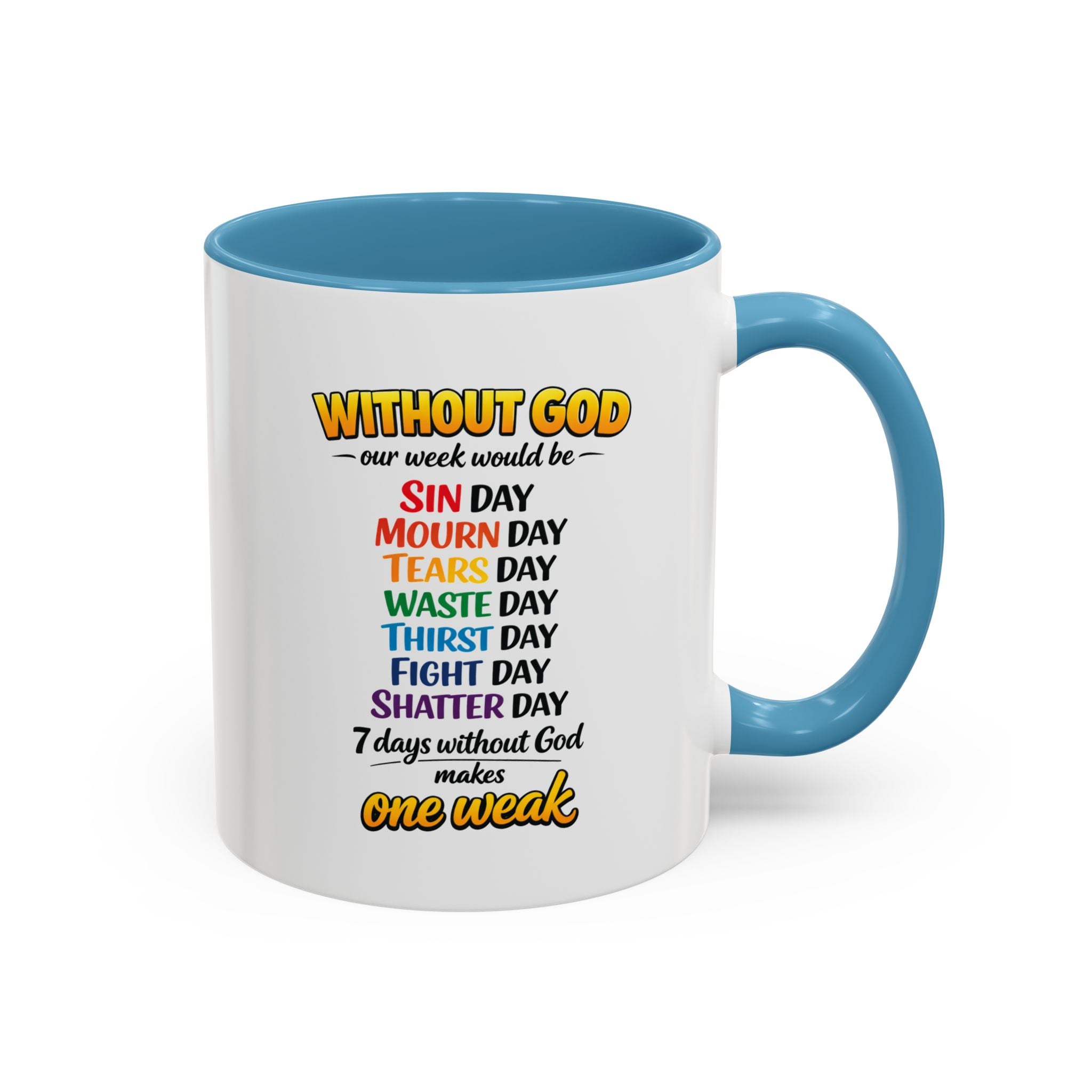 Copy of Christian Coffee Mug – "The Struggle is Real but so is Jesus" Accent Mug