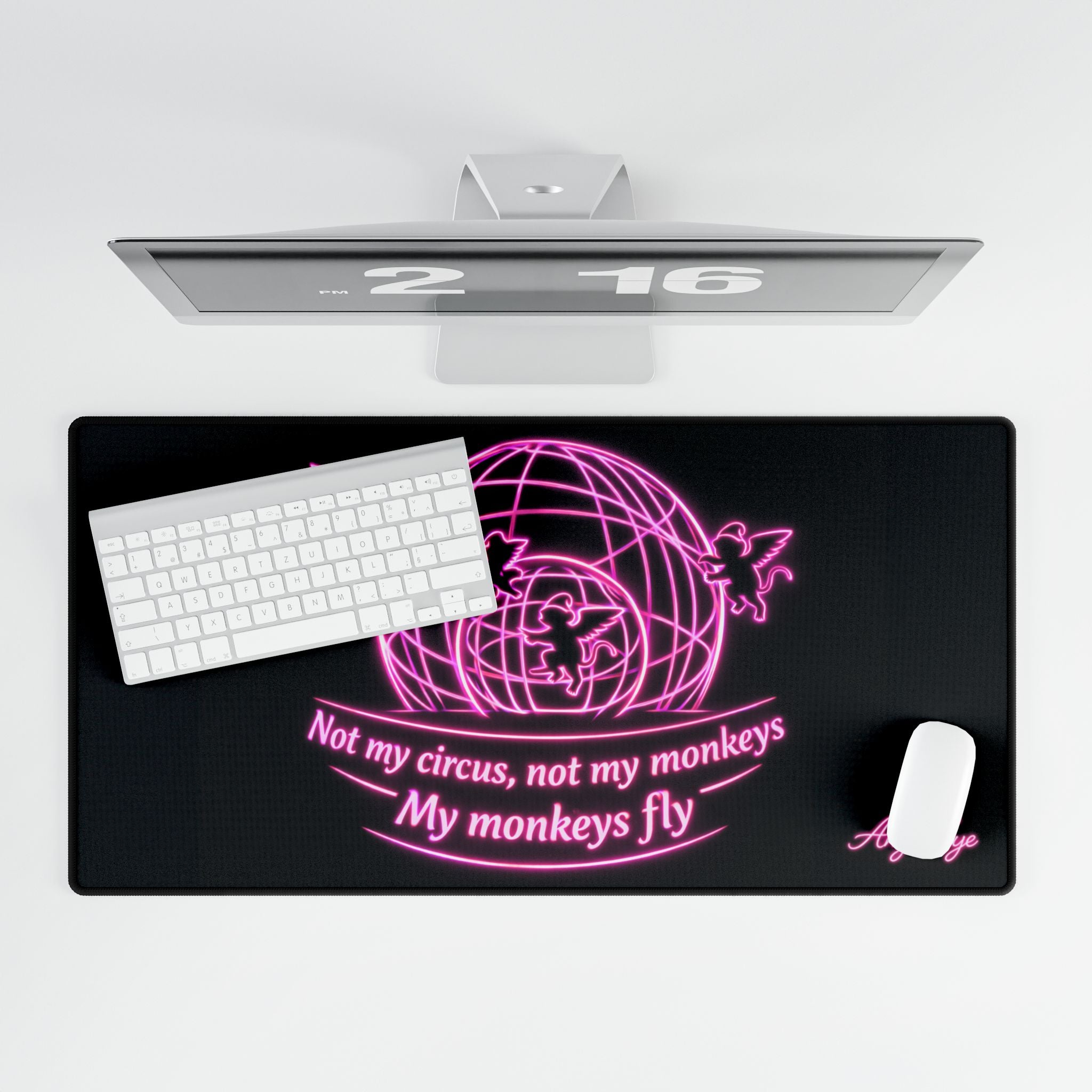 Copy of Desk Mat — "Wind Your Neck In, You're Not a Giraffe" Funny Office Mouse Pad