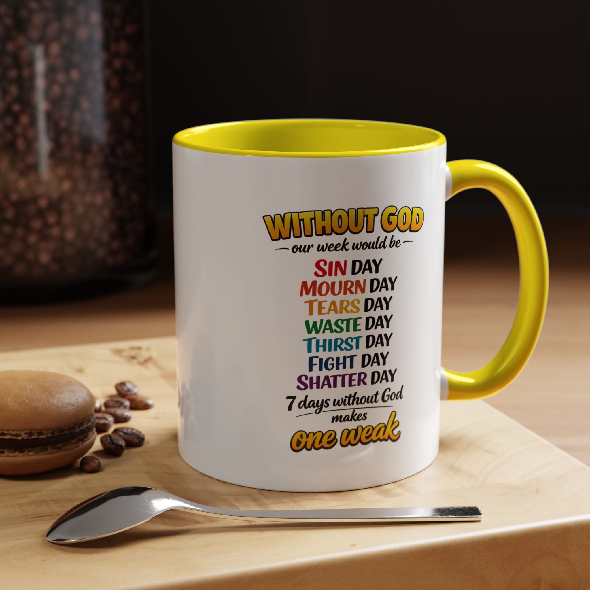 Copy of Christian Coffee Mug – "The Struggle is Real but so is Jesus" Accent Mug