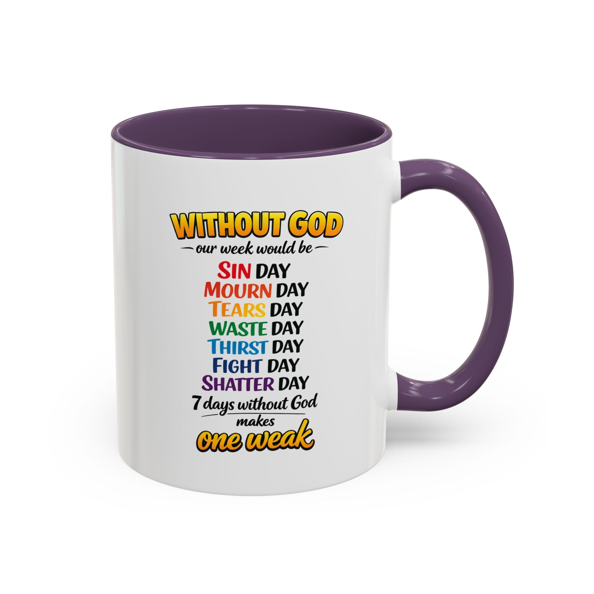 Copy of Christian Coffee Mug – "The Struggle is Real but so is Jesus" Accent Mug