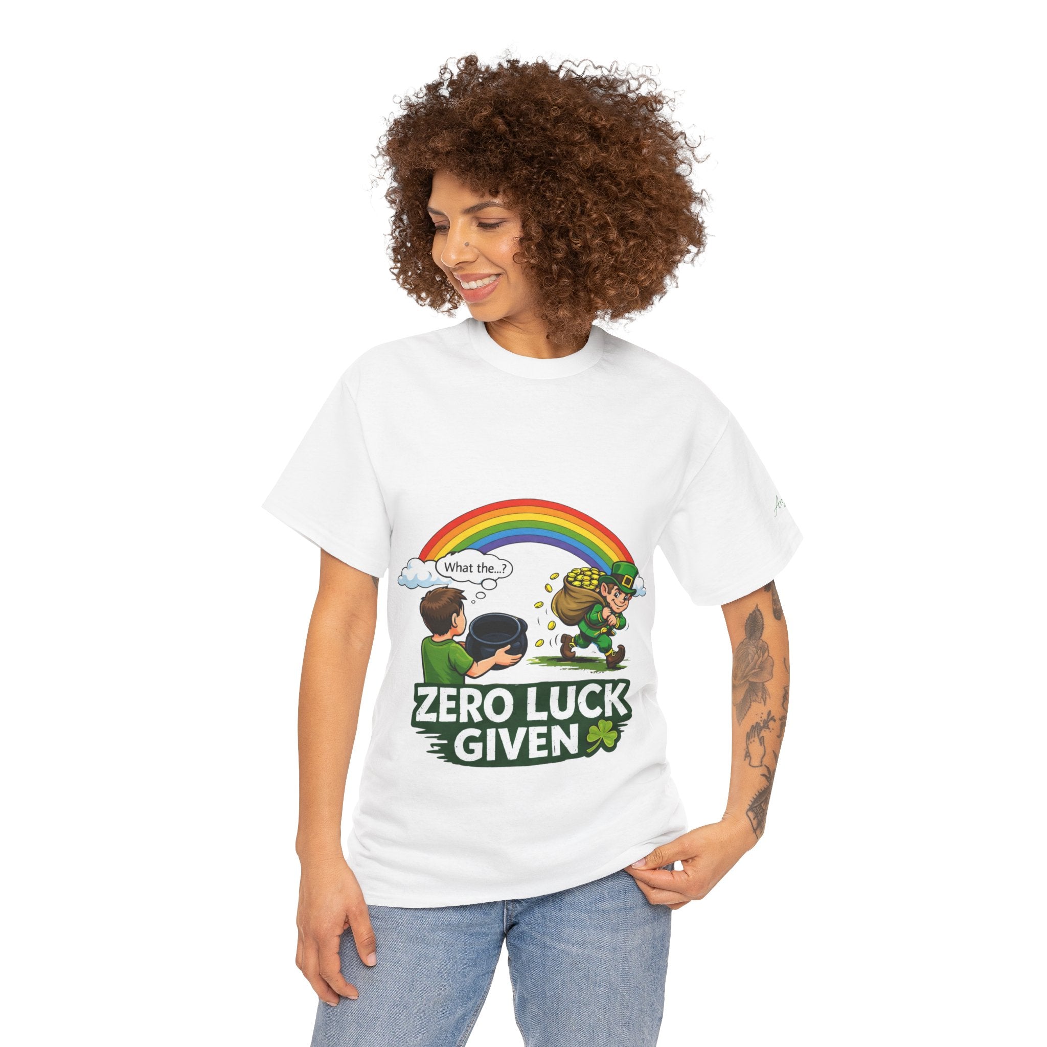 Copy of Copy of Copy of Copy of Copy of Copy of T‑Shirt — "Zero Luck Given" Irish Fairy St. Patrick’s Day Tee