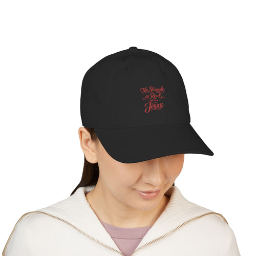 Embroidered Christian Baseball Cap - "The Struggle is Real... Jesus"