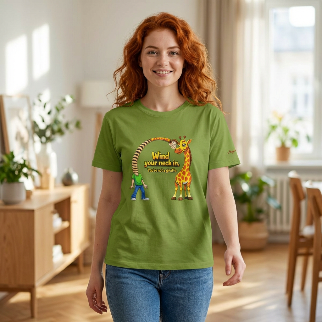 Giraffe 'Wind Your Neck In' Graphic T-Shirt