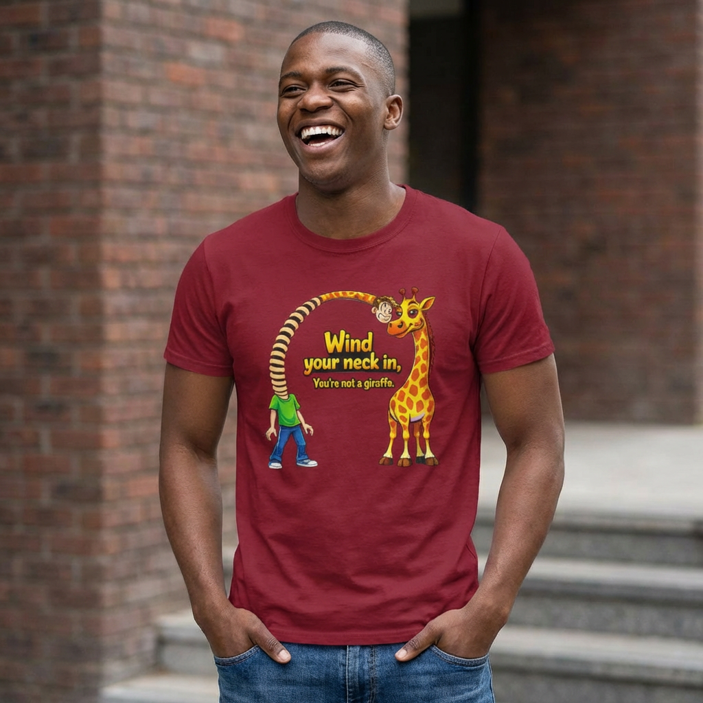 Giraffe 'Wind Your Neck In' Graphic T-Shirt
