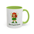 Coffee Mug — 'Zero Luck Given' Funny St. Patrick's Day Fairy Accent Mug