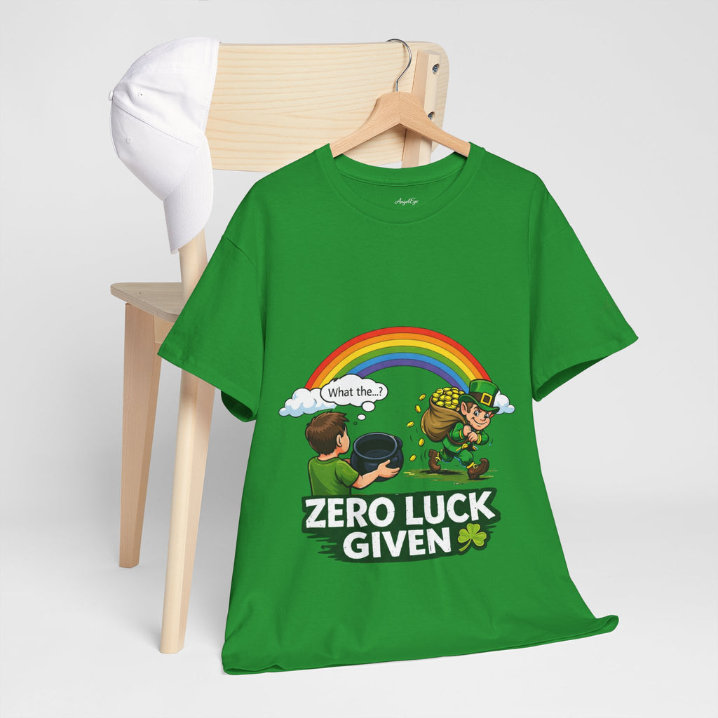 Copy of Copy of Copy of Copy of Copy of Copy of T‑Shirt — "Zero Luck Given" Irish Fairy St. Patrick’s Day Tee