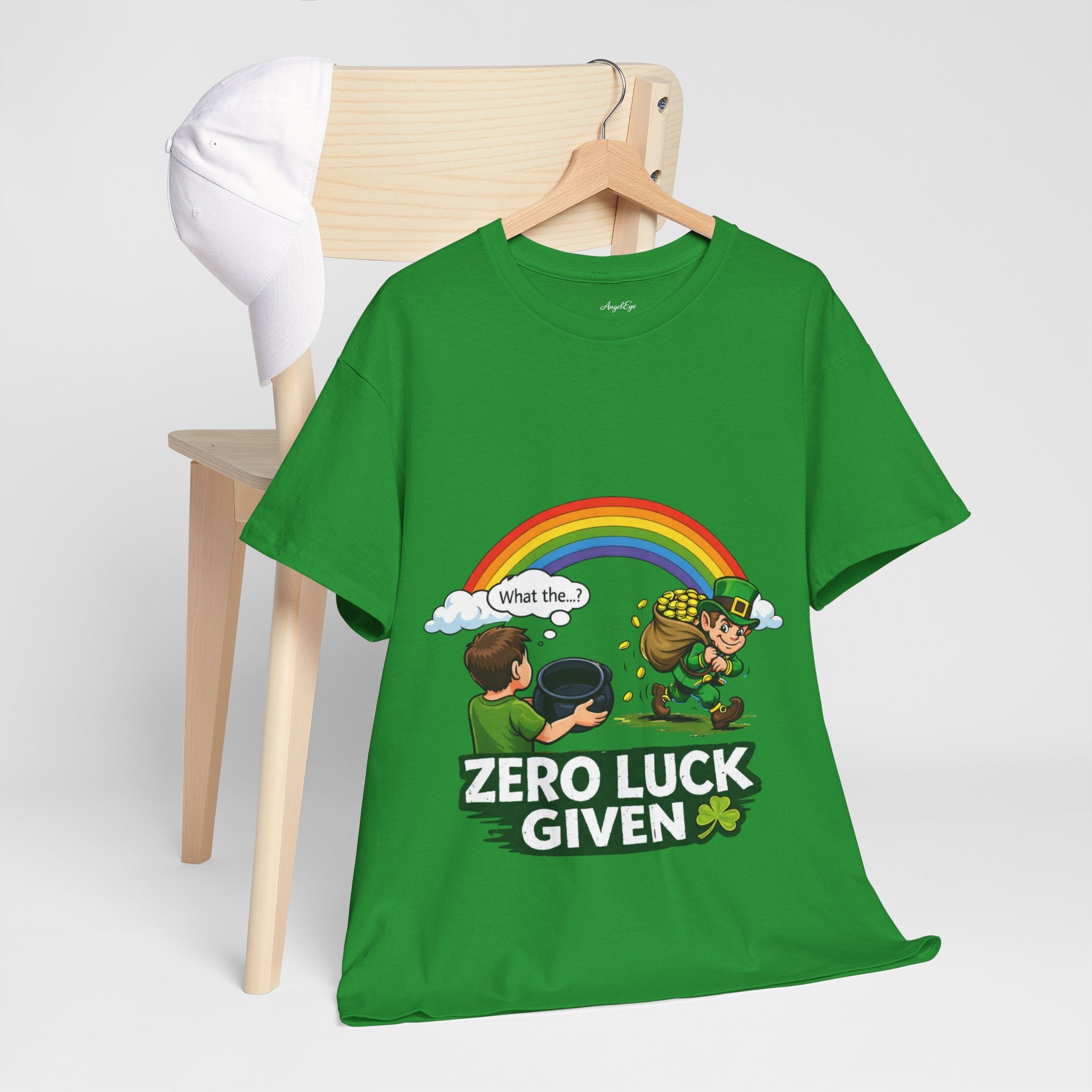 Copy of Copy of Copy of Copy of Copy of Copy of T‑Shirt — "Zero Luck Given" Irish Fairy St. Patrick’s Day Tee