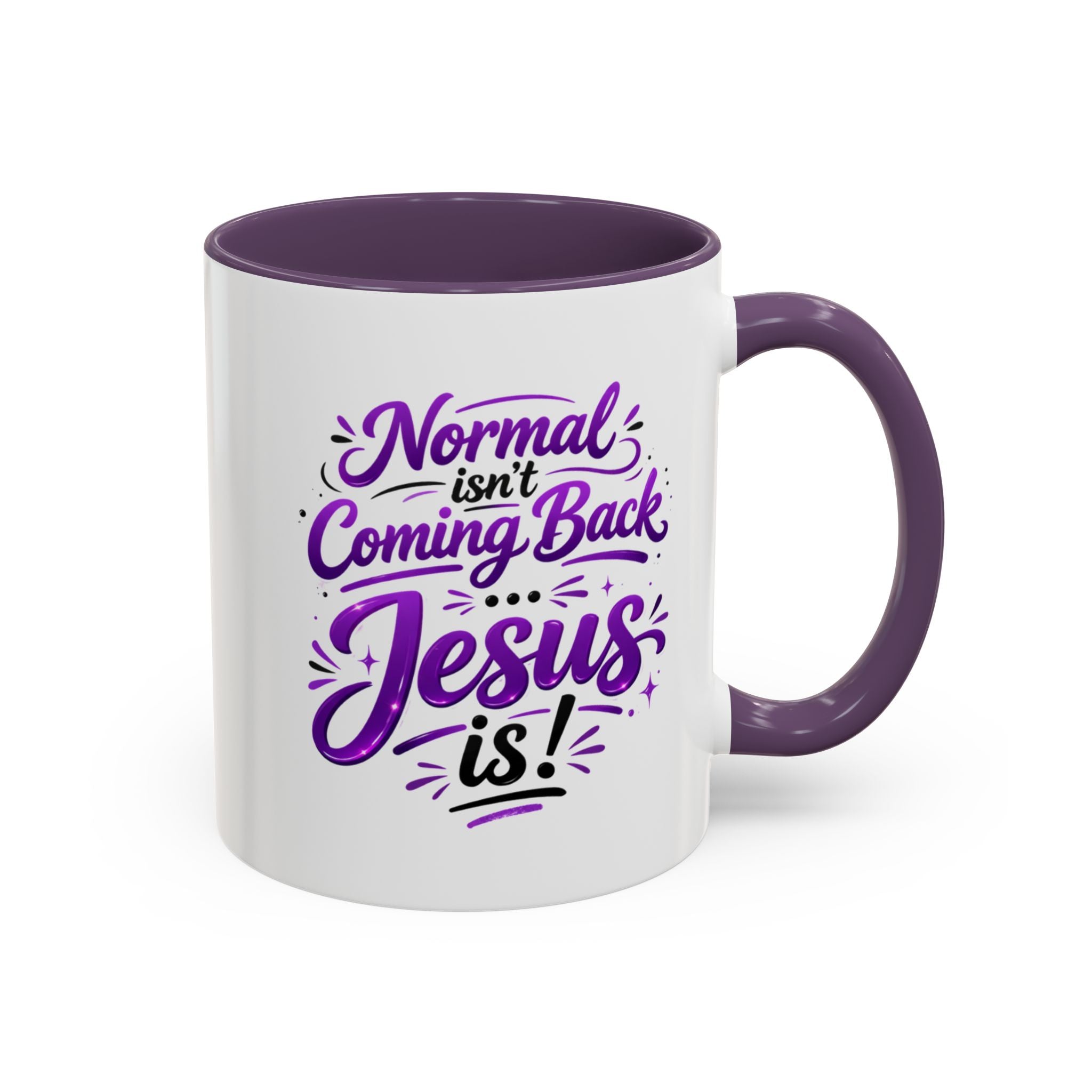 Copy of Copy of Copy of Copy of Christian Coffee Mug – "The Struggle is Real but so is Jesus" Accent Mug