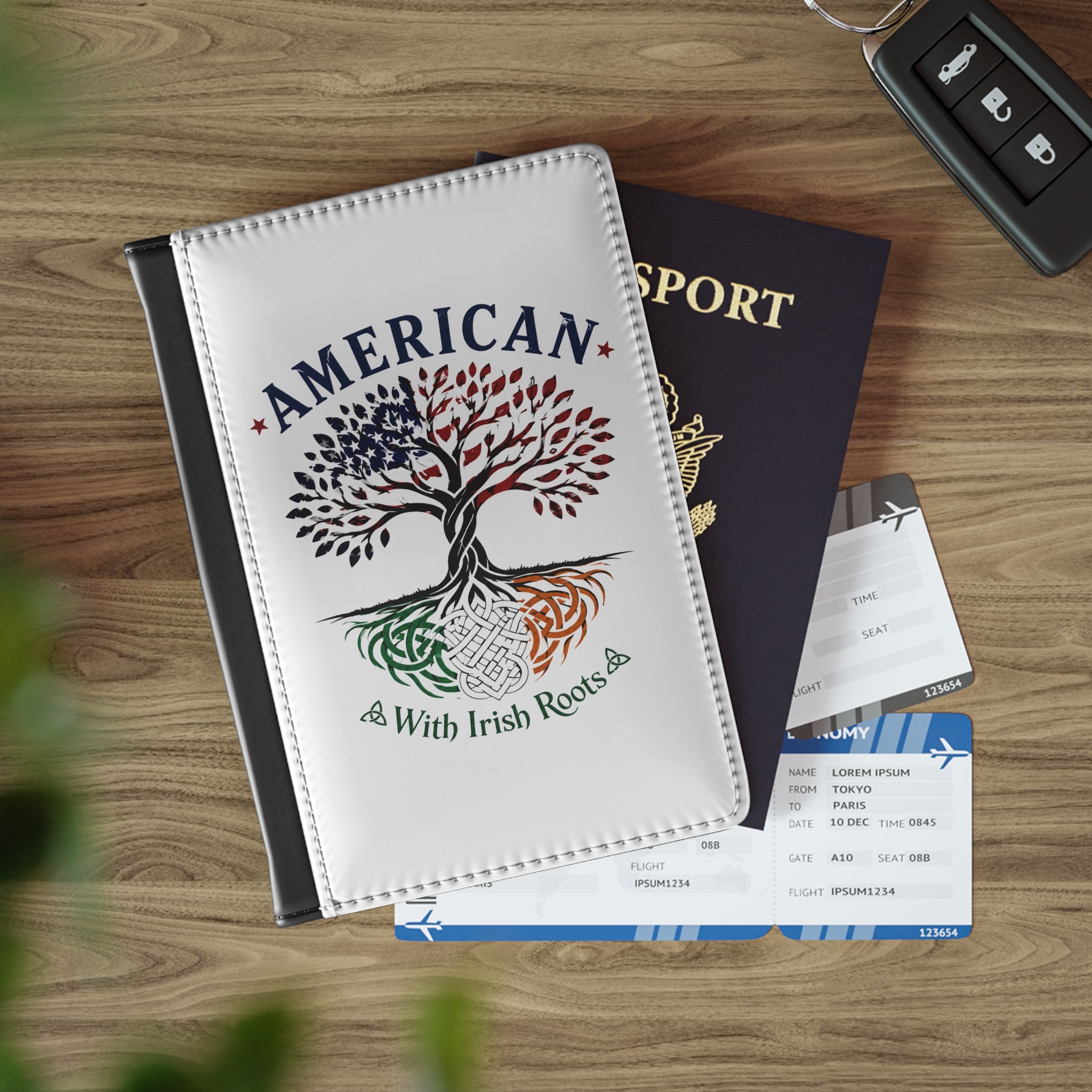 Passport Cover — "American With Irish Roots"