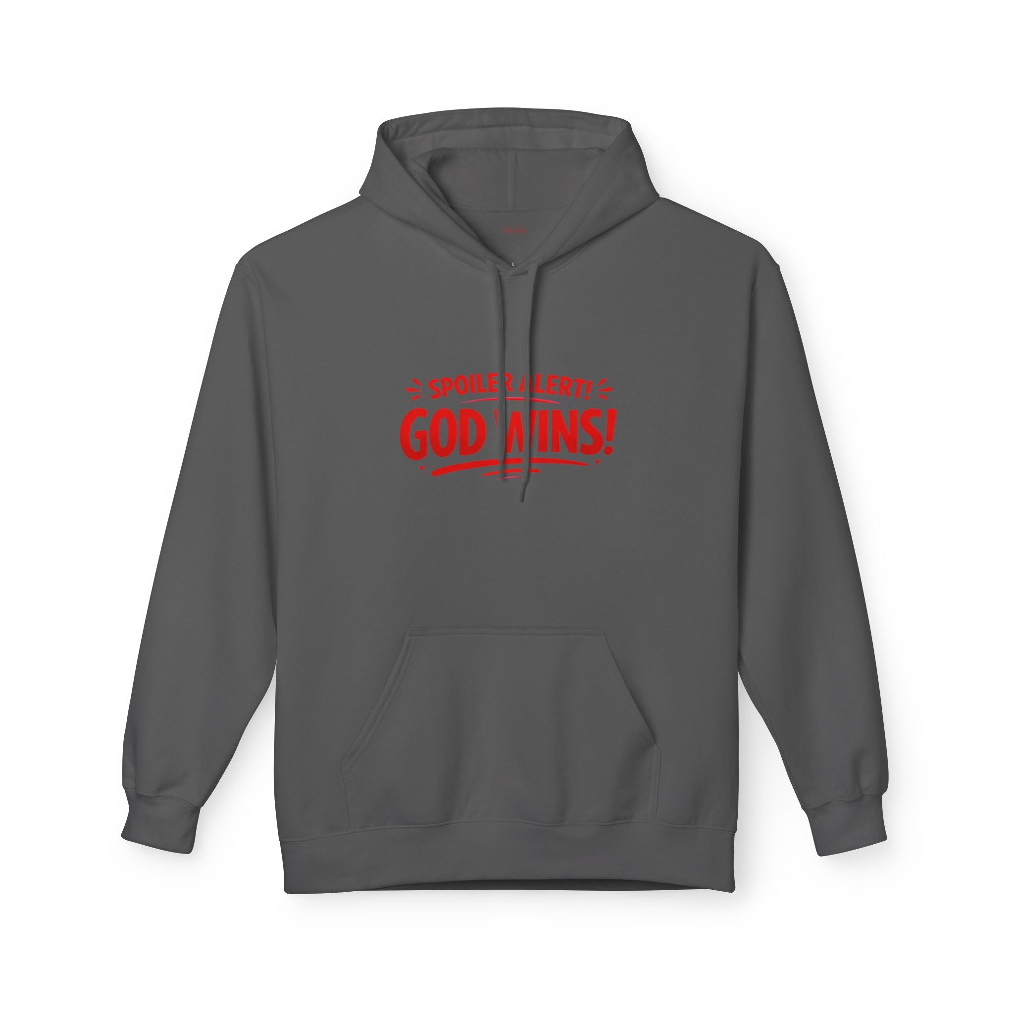 God Wins Hoodie – Christian Faith Graphic Pullover (Spoiler Alert!)