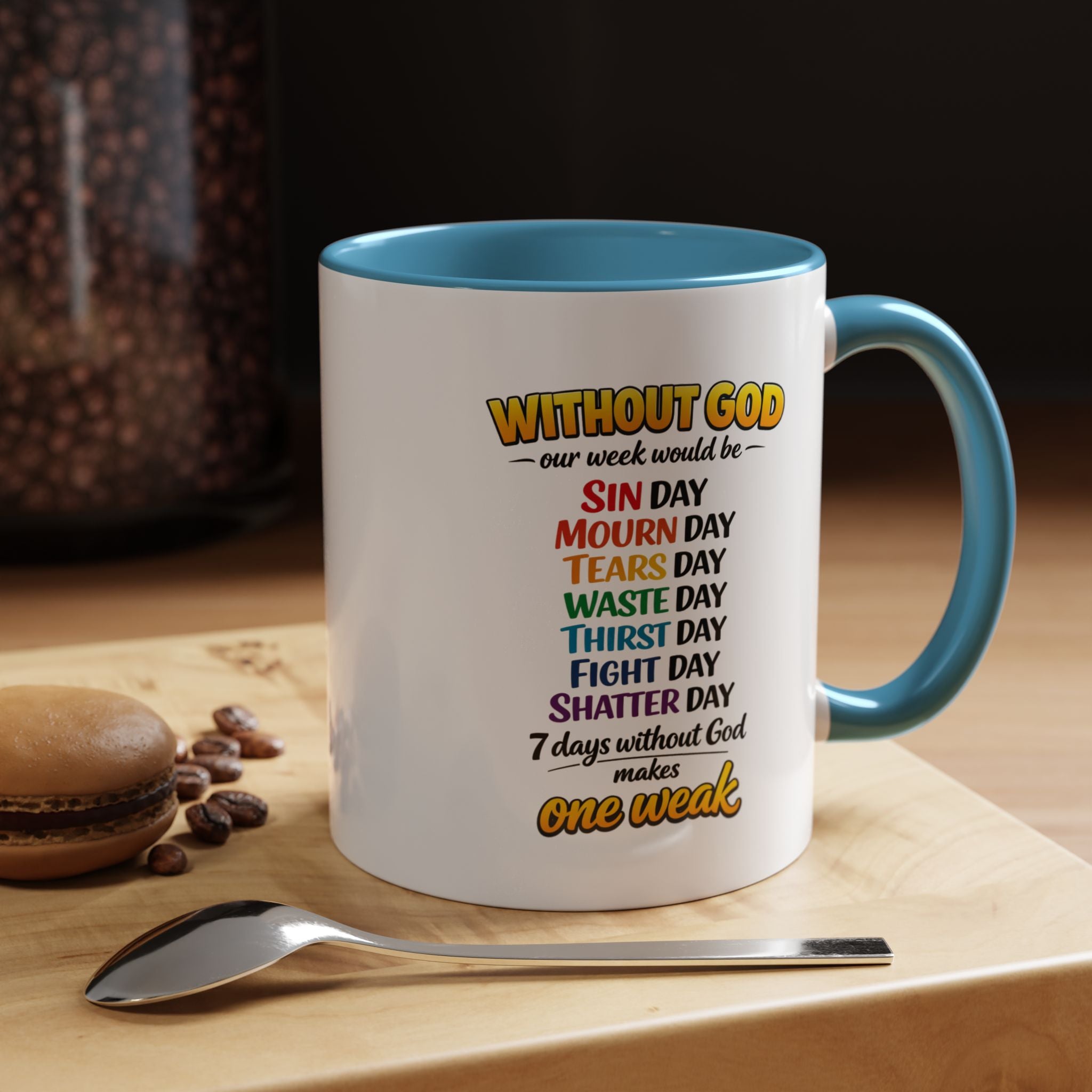 Copy of Christian Coffee Mug – "The Struggle is Real but so is Jesus" Accent Mug
