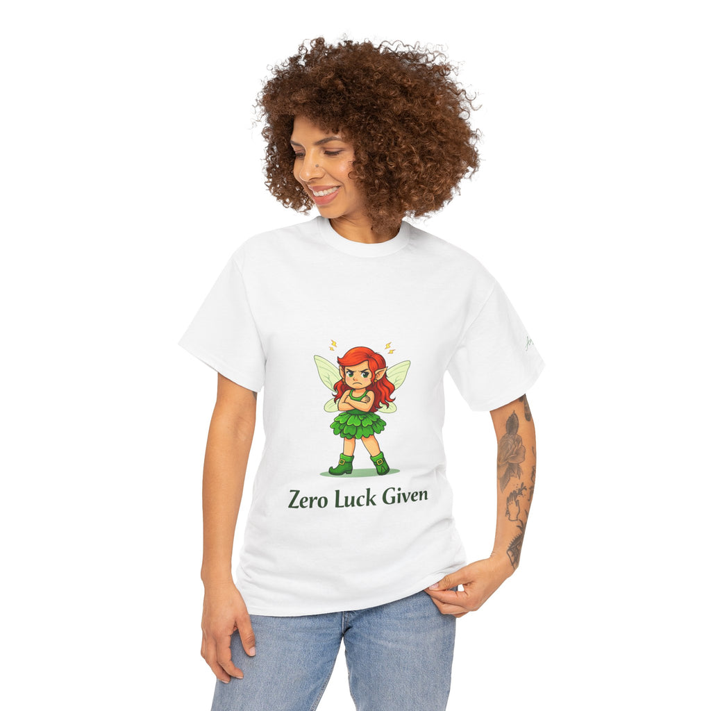 Copy of T‑Shirt — "Zero Luck Given" Irish Fairy St. Patrick’s Day Tee