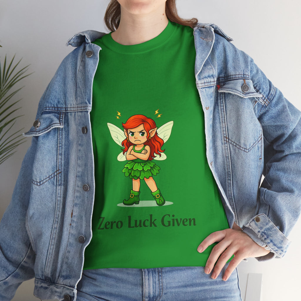 Copy of T‑Shirt — "Zero Luck Given" Irish Fairy St. Patrick’s Day Tee