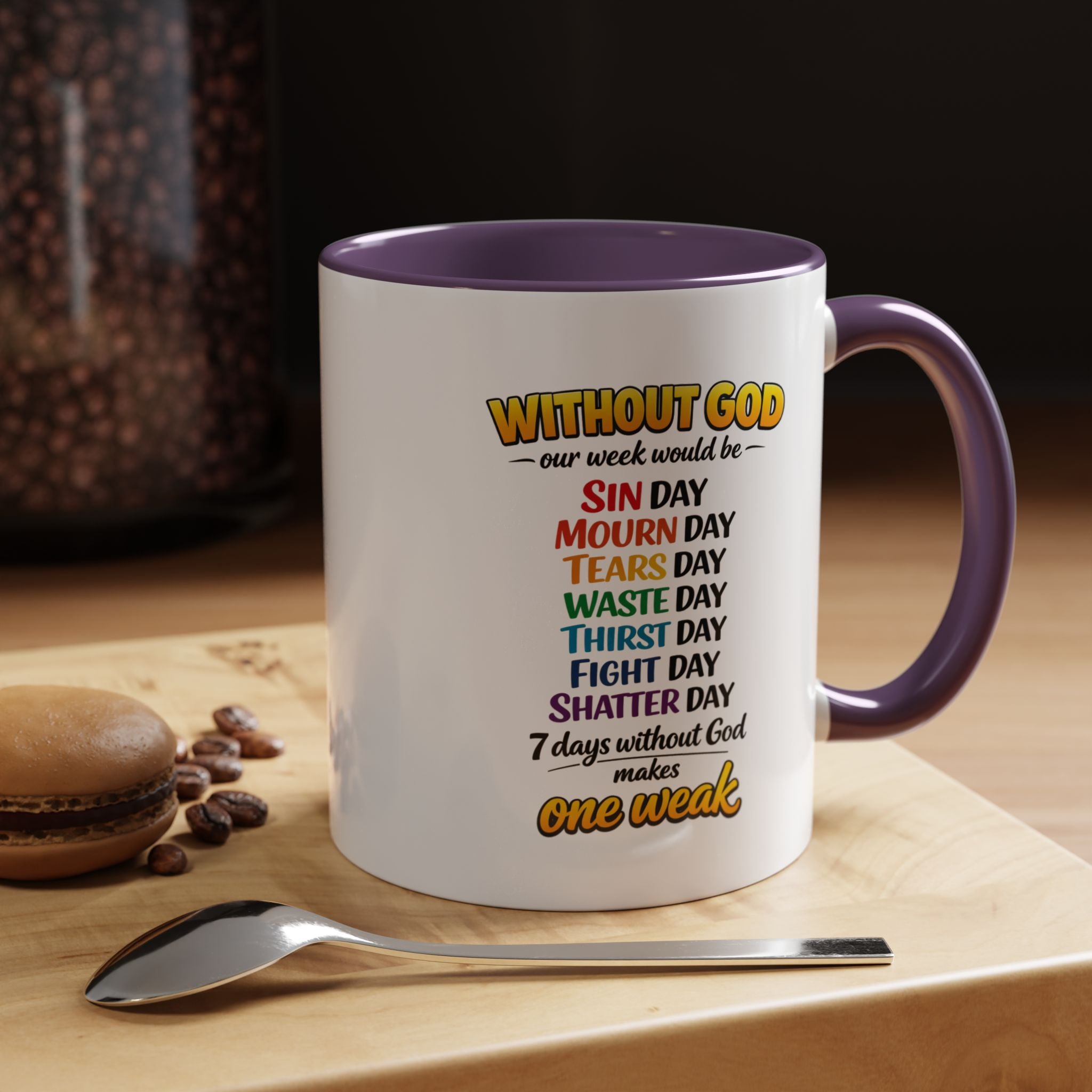Copy of Christian Coffee Mug – "The Struggle is Real but so is Jesus" Accent Mug