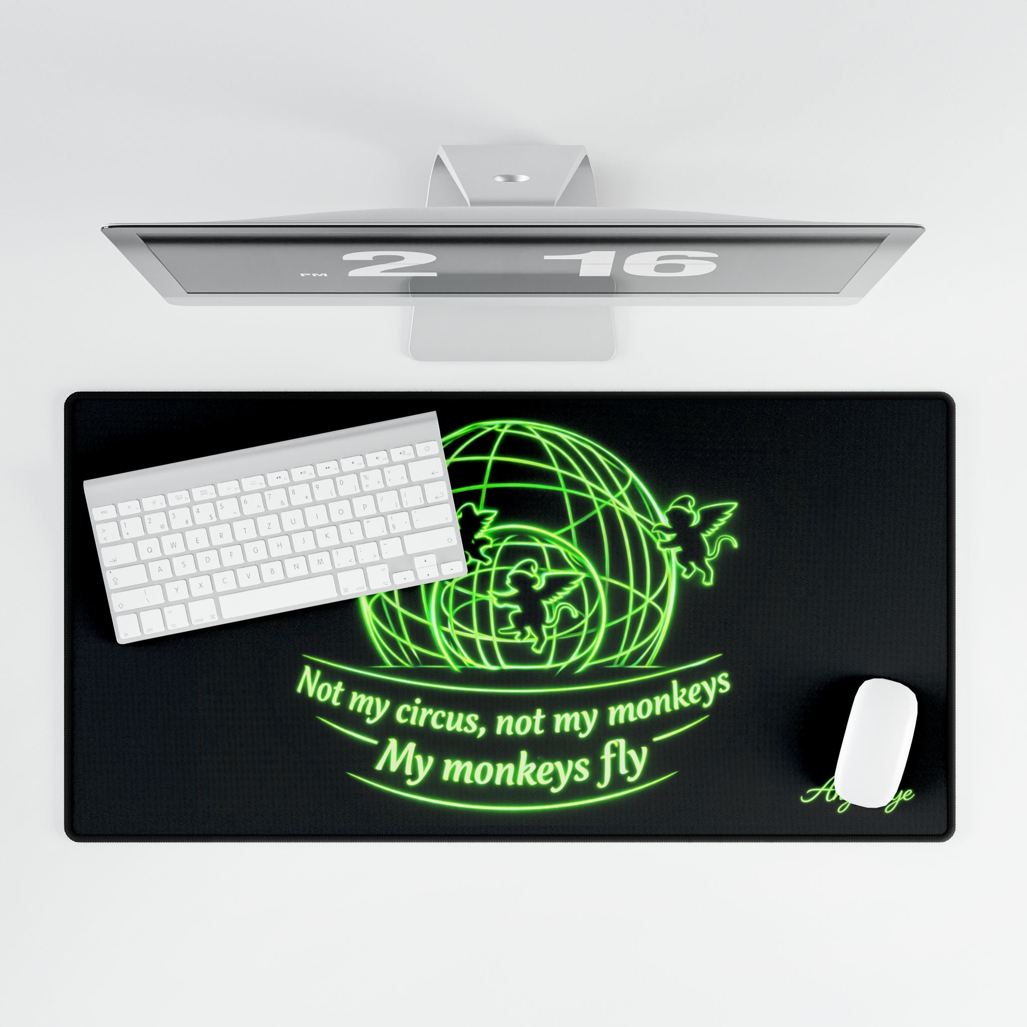 Copy of Desk Mat — "Wind Your Neck In, You're Not a Giraffe" Funny Office Mouse Pad