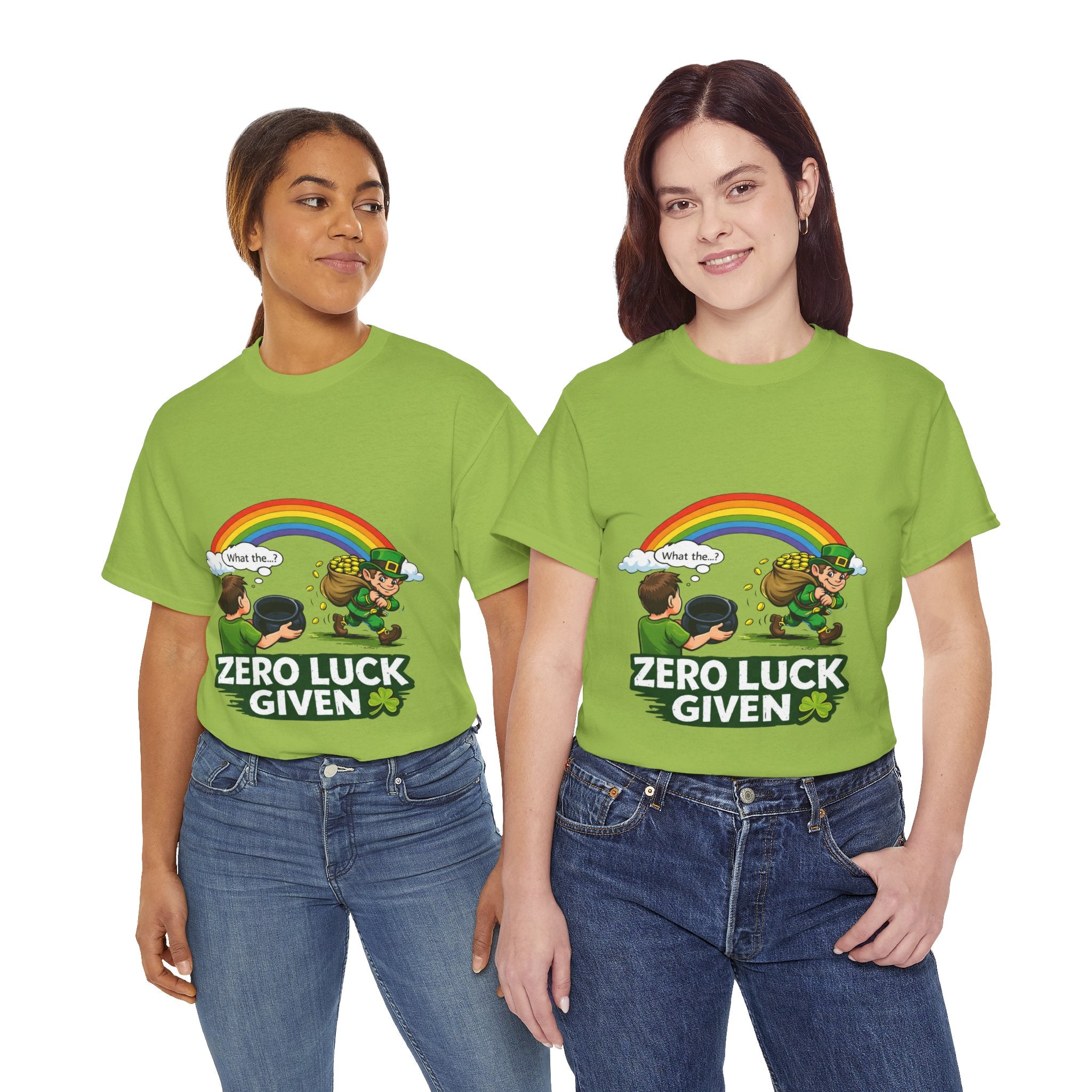 Copy of Copy of Copy of Copy of Copy of Copy of T‑Shirt — "Zero Luck Given" Irish Fairy St. Patrick’s Day Tee