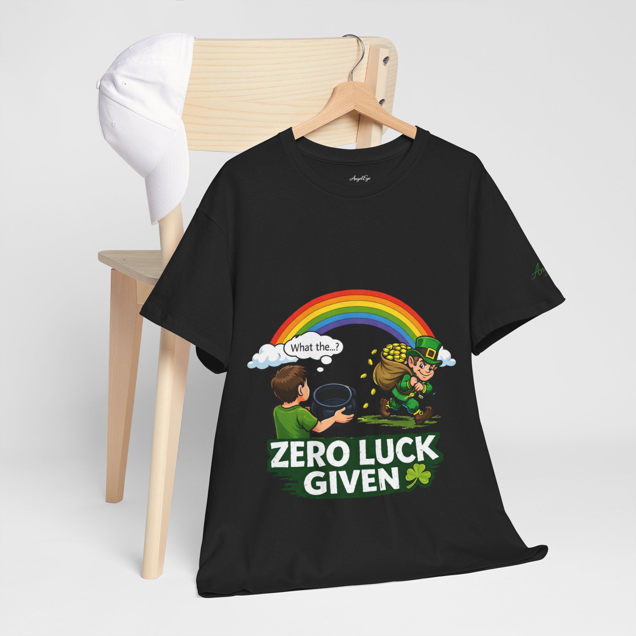 Copy of Copy of Copy of Copy of Copy of Copy of T‑Shirt — "Zero Luck Given" Irish Fairy St. Patrick’s Day Tee