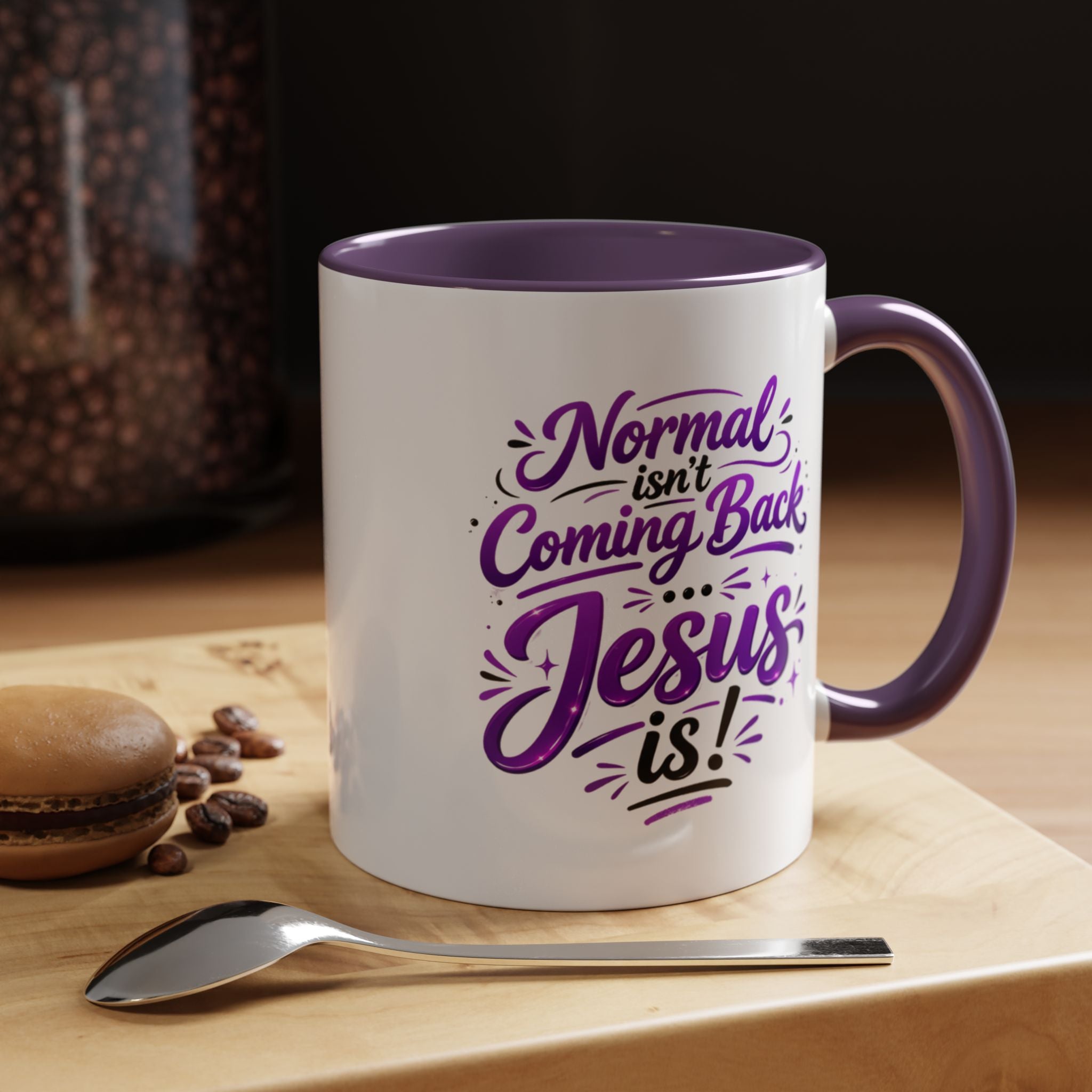 Copy of Copy of Copy of Copy of Christian Coffee Mug – "The Struggle is Real but so is Jesus" Accent Mug